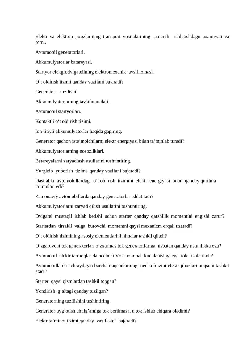 Avtomobil generatorlari