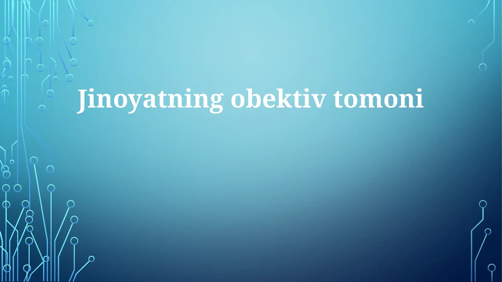 Jinoyatning obektiv tomoni