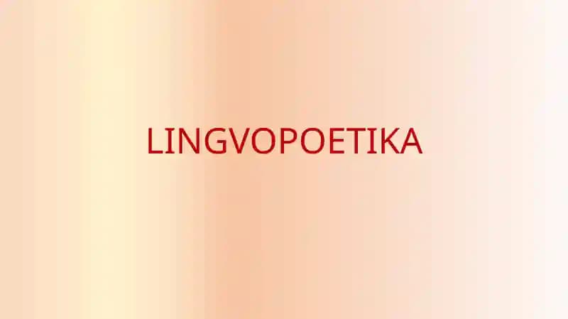 Lingvopoetika