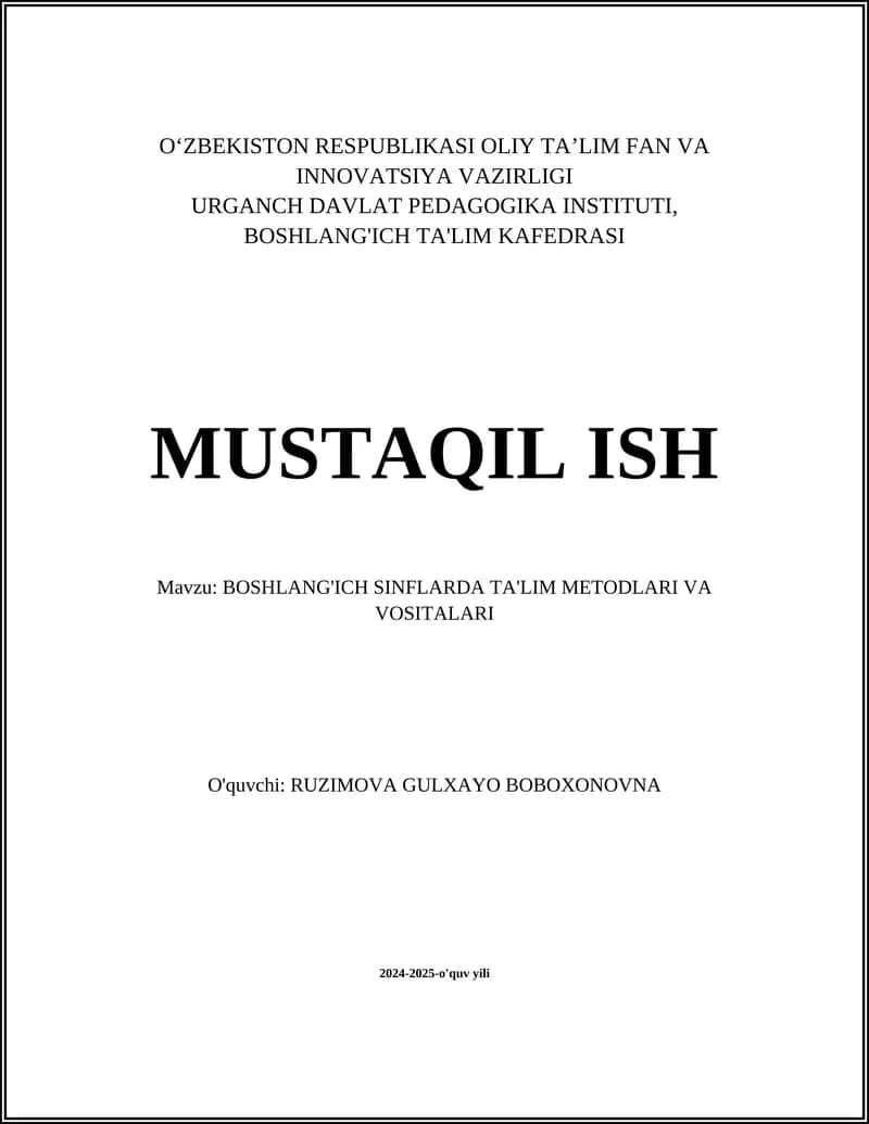Didaktik o'ynalar