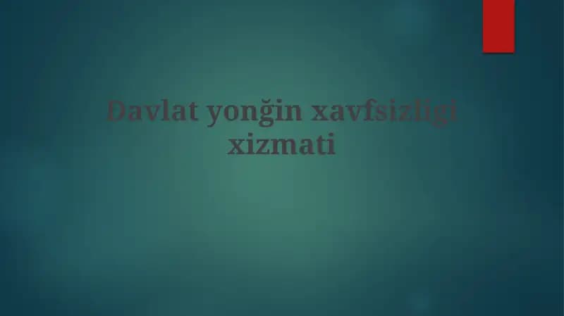Davlat yong'in xavfsizligi xizmati