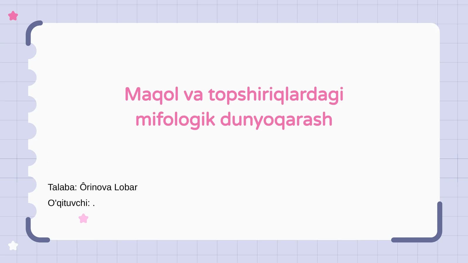 Mifologik dunyoqarash