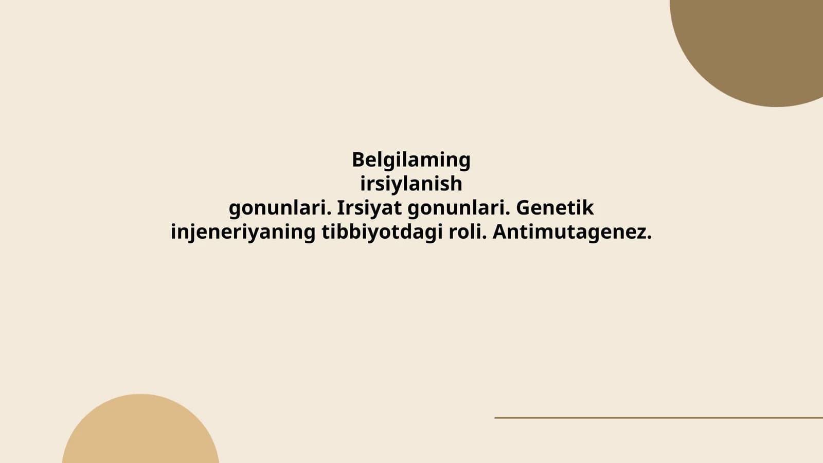 Belgilarning irsiylanish qonunlari
