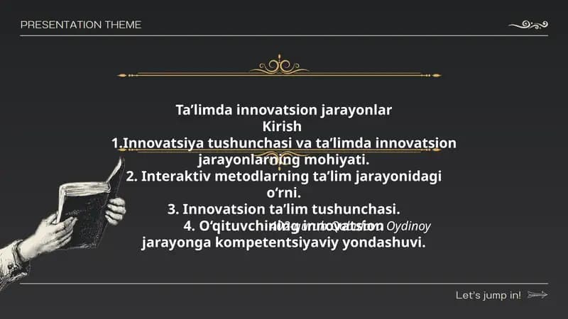 Ta’limda innovatsion jarayonlar