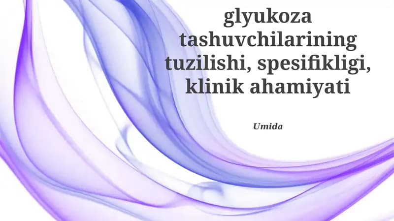 Glyukoza tashuvchilari
