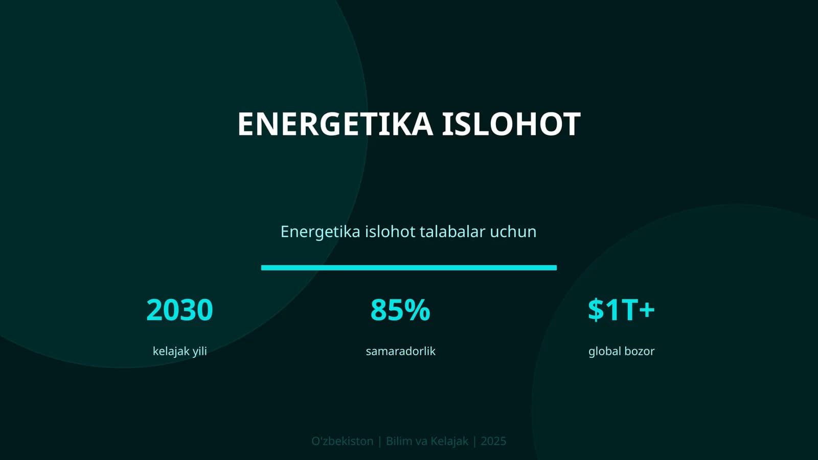 Energetika islohot