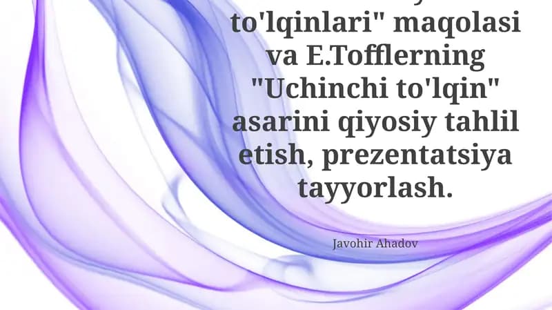 Madaniyat to'lqinlari va Uchinchi to'lqin