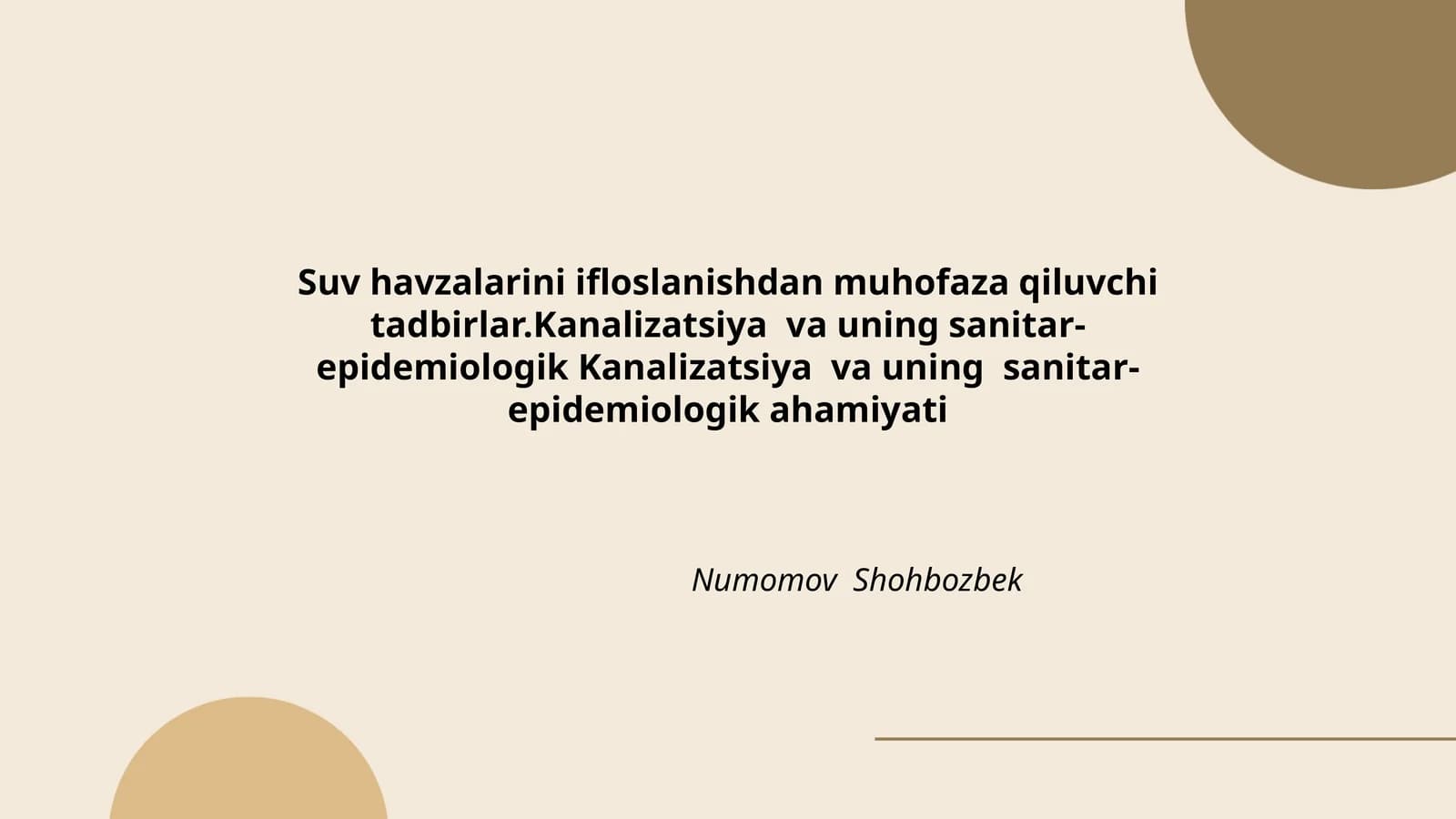 Suv havzalarini ifloslanishdan muhofaza qiluvchi tadbirlar