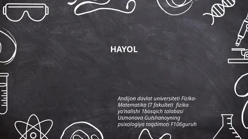 Hayol va Ijodiy Fikrlash