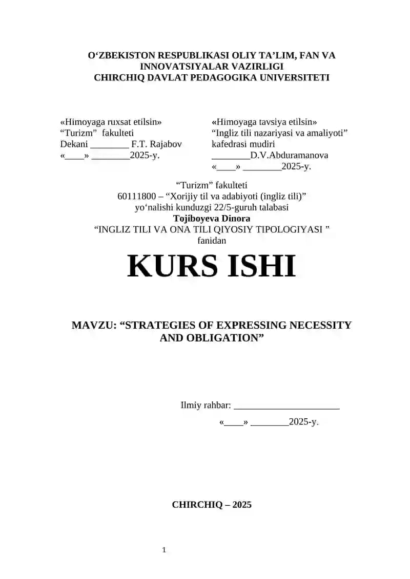 kurs ishi tipologiya