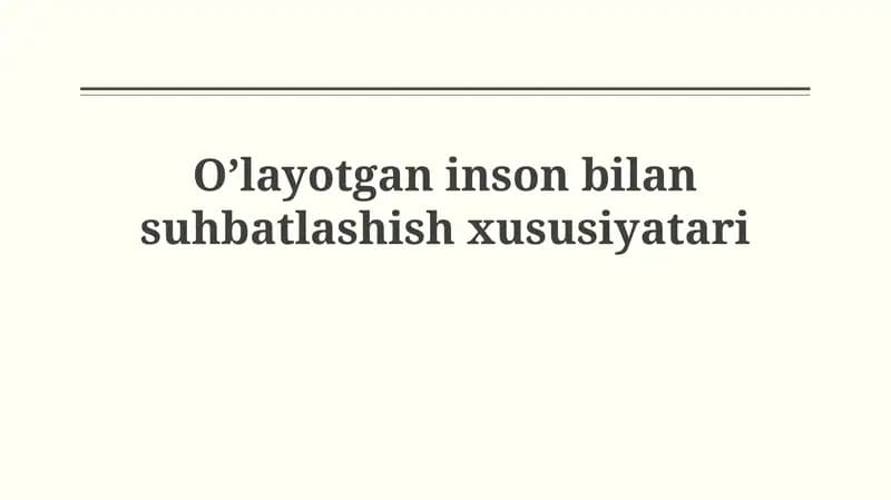 Ruhiy Tayyorgarlik va Empatiya