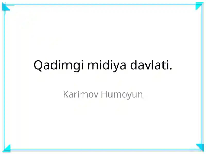 Qadimgi midiya davlati