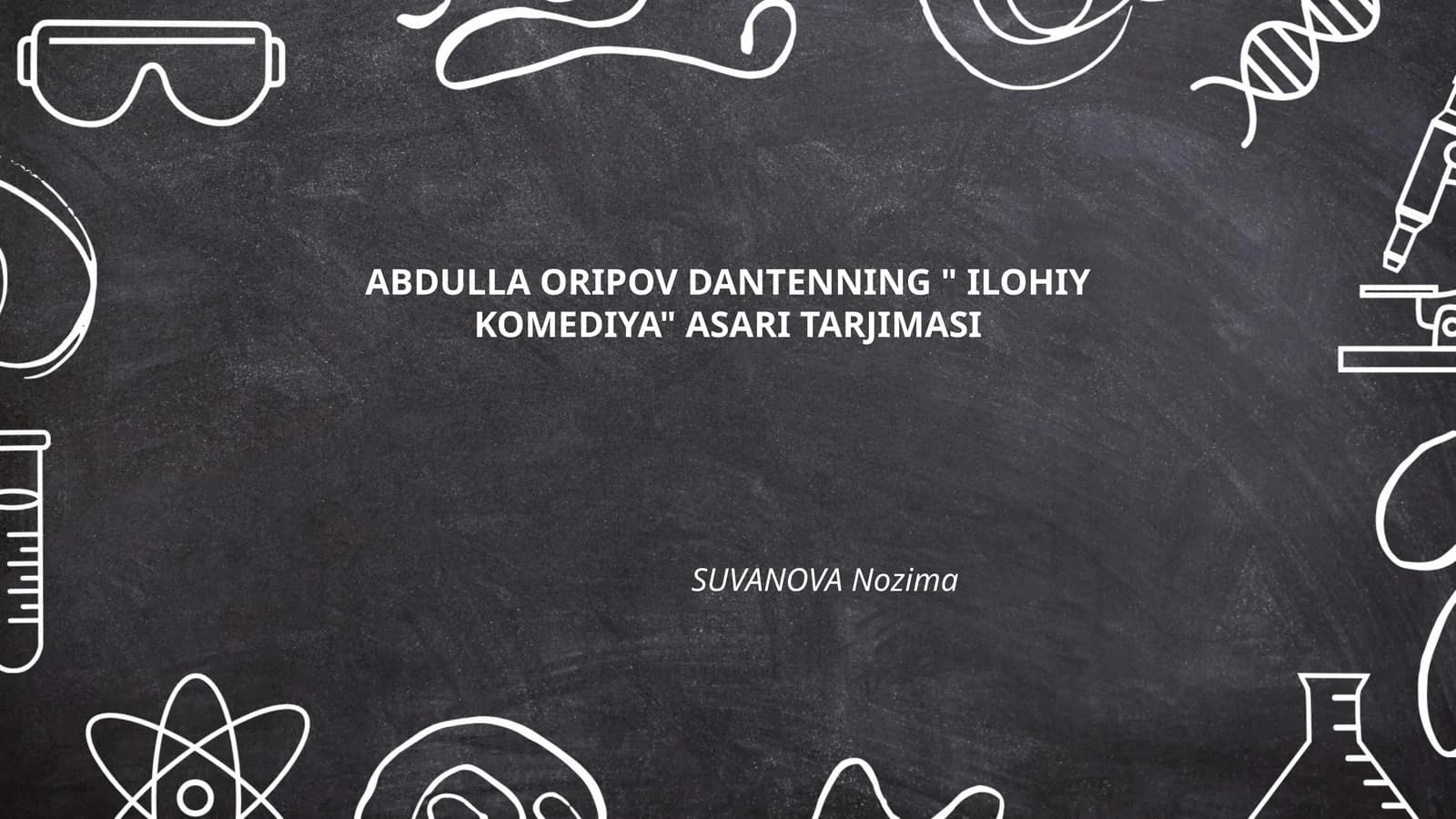 "ILOHIY KOMEDIYA" ASARI TARJIMASI