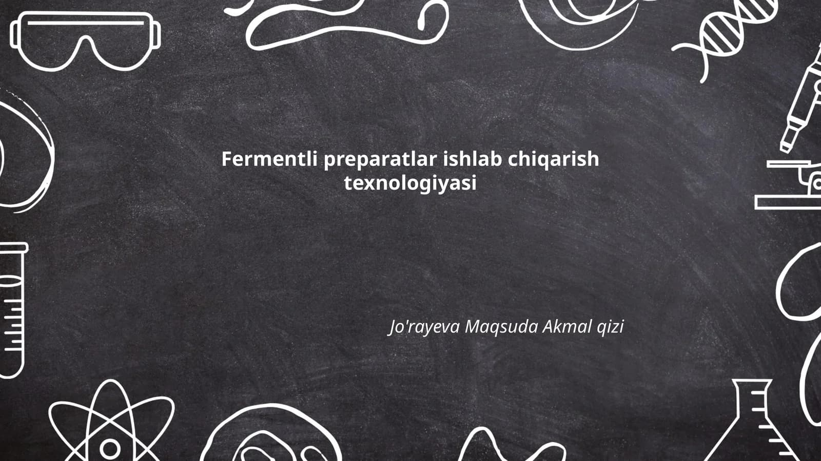 Fermentli preparatlar ishlab chiqarish texnologiyasi