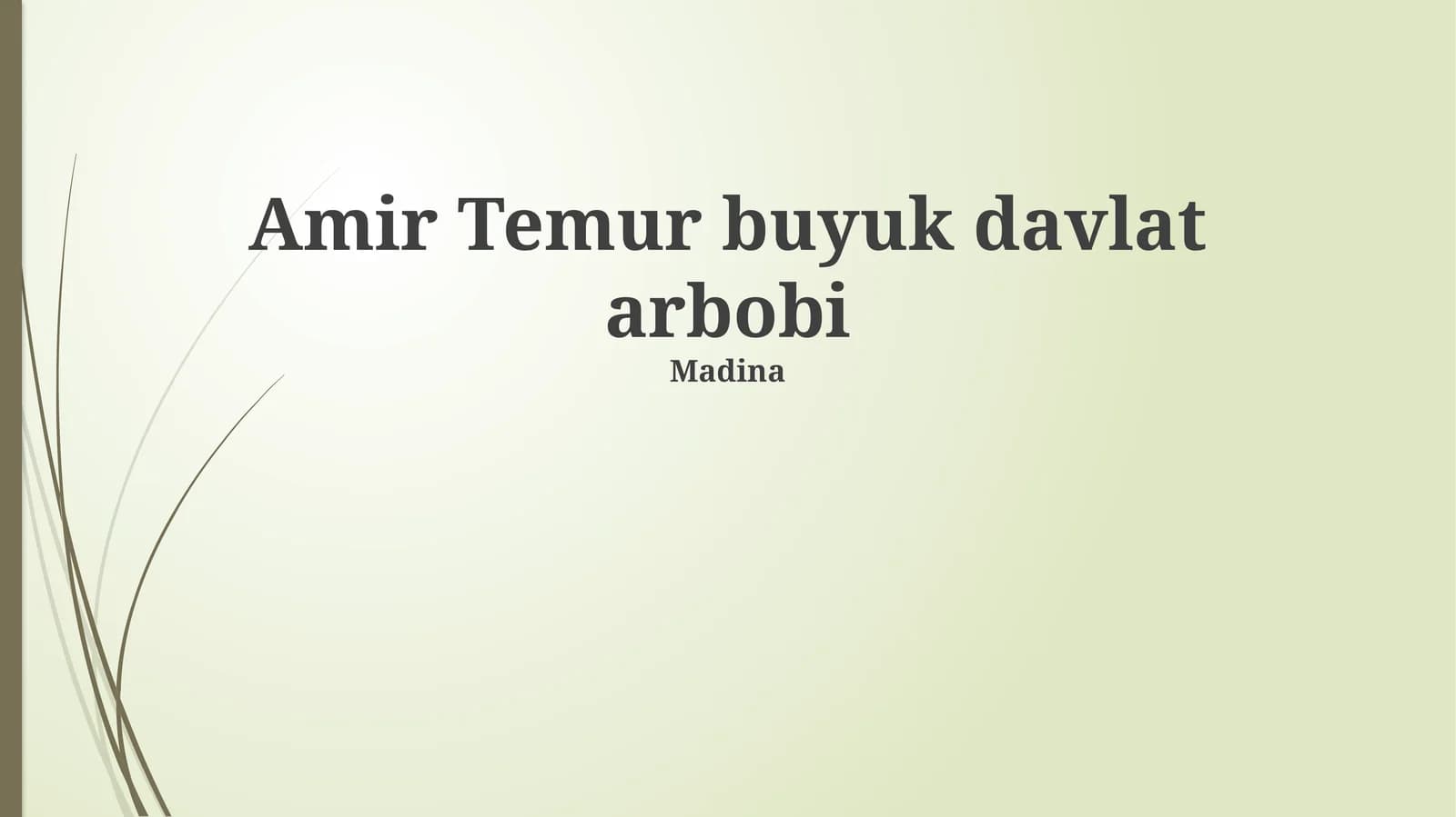 Amir Temur buyuk davlat arbobi