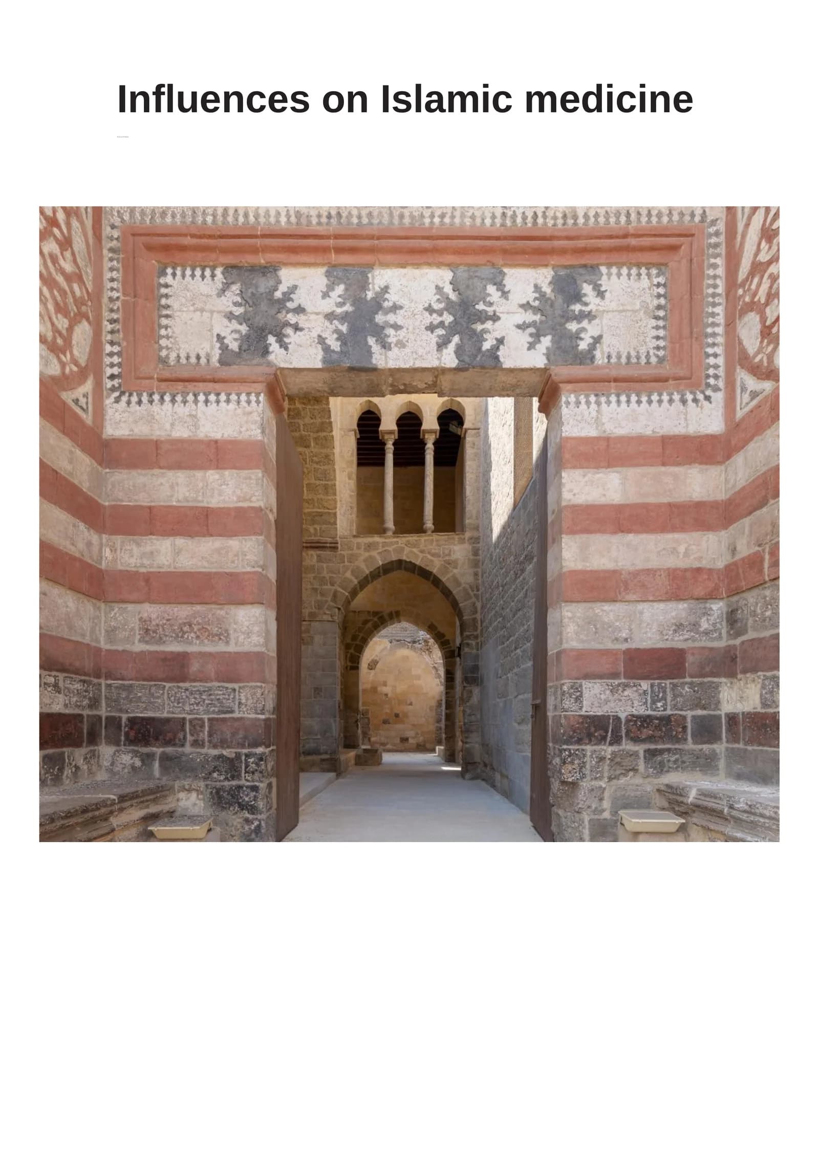 Influences on Islamic medicine
