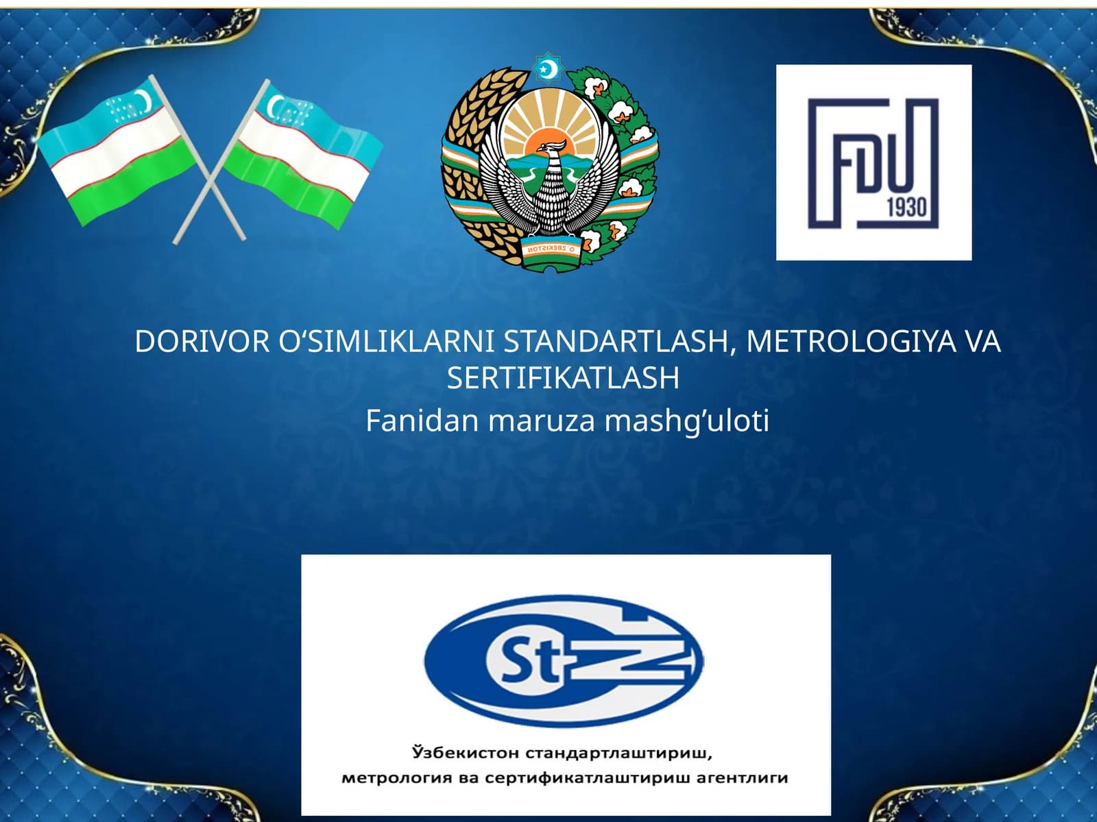 O‘ZBEKISTON RESPUBLIKASINING “TEXNIK JIHATDAN TARTIBGA SOLISH TO‘G‘RISIDA”GIQONUNININGSHARXI