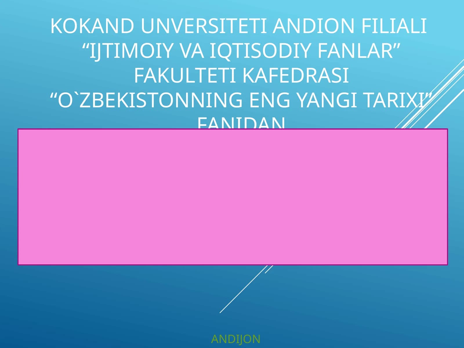 7-mavzu.MustaqillikyillaridaO‘zbekistondagima’naviyvamadaniytaraqqiyot