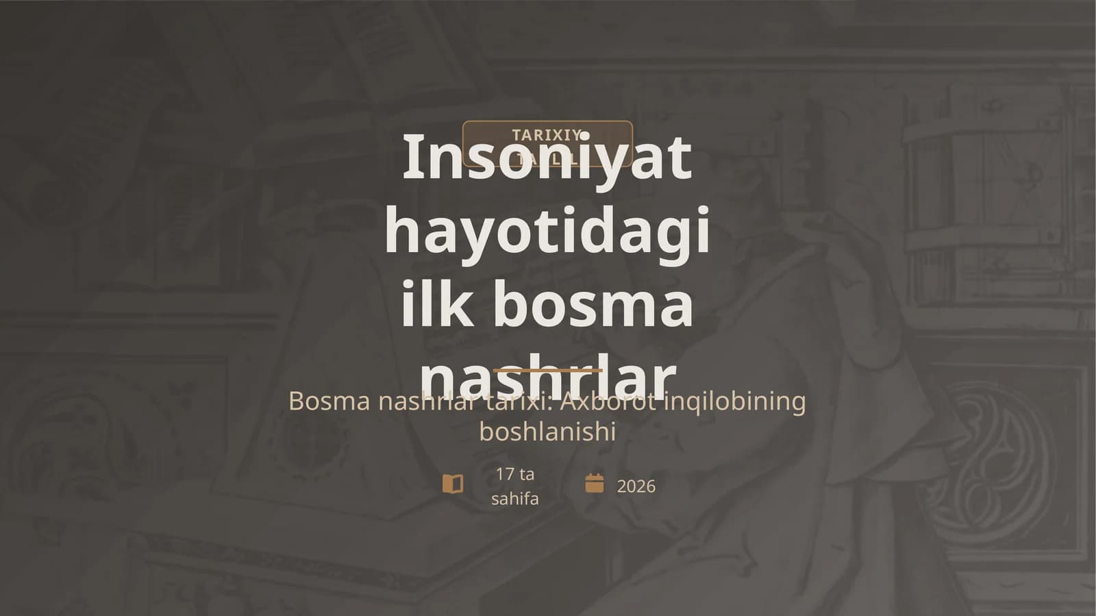 Bosma nashrlar tarixi: Axborot inqilobining boshlanishi