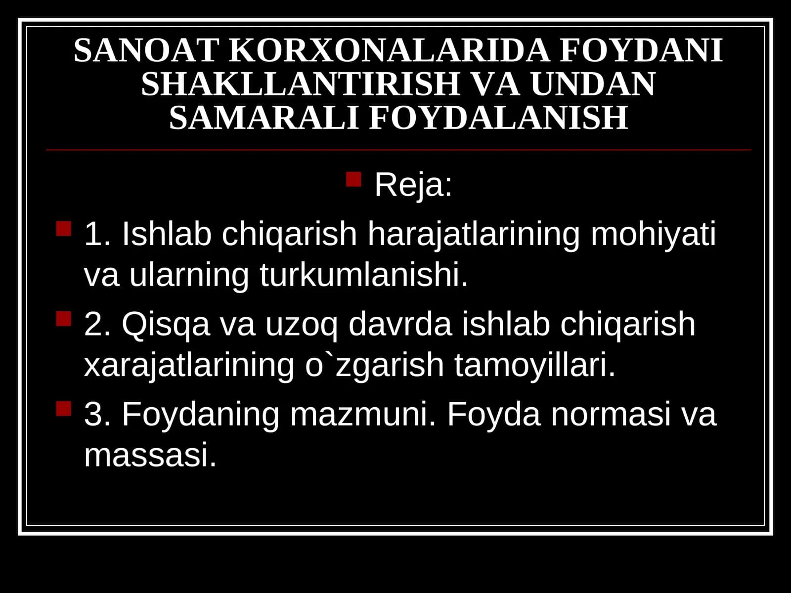 Ishlab chiqarish harajatlari