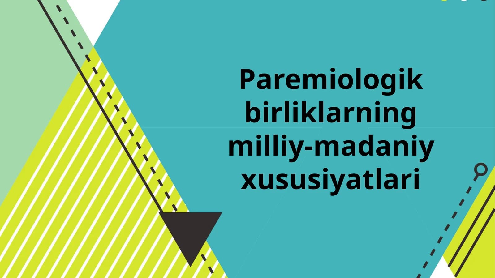 Paremiologik birliklarning milliy-madaniy xususiyatlari