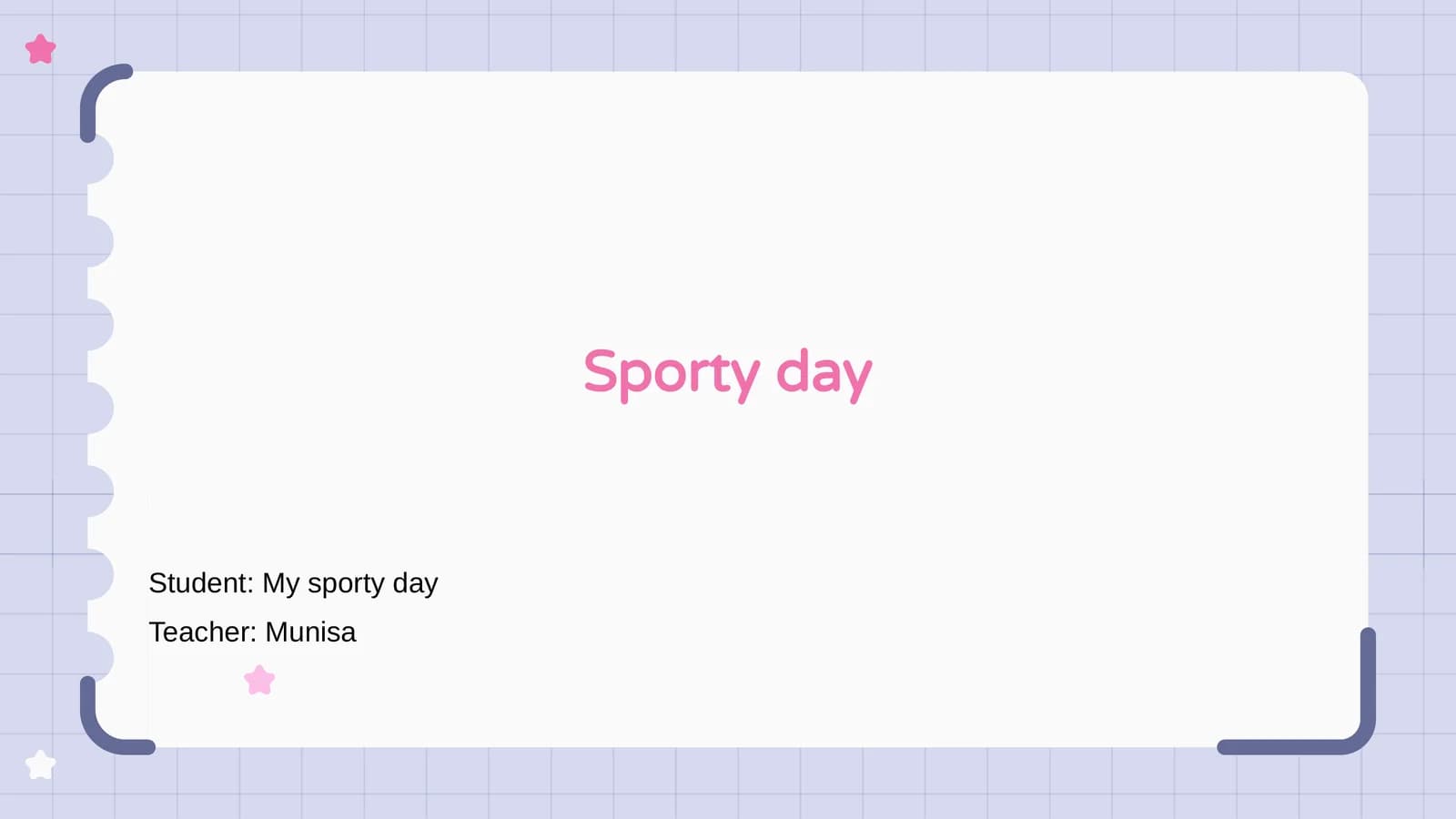 Sporty day