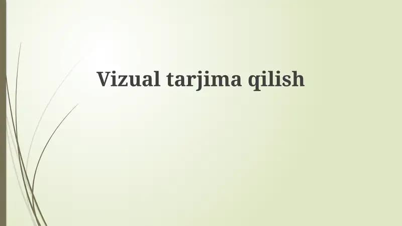 Vizual tarjima
