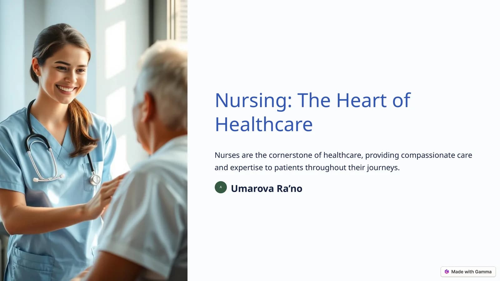 Nursing: The Heart of Healthcare