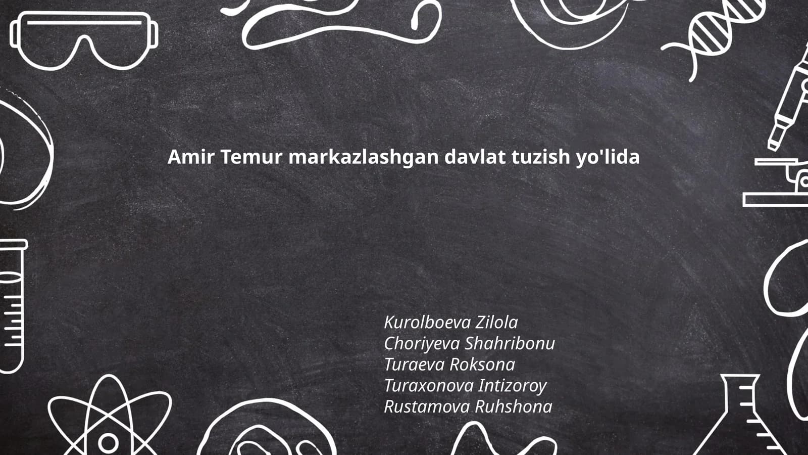 Amir Temur markazlashgan davlat tuzish yo'lida