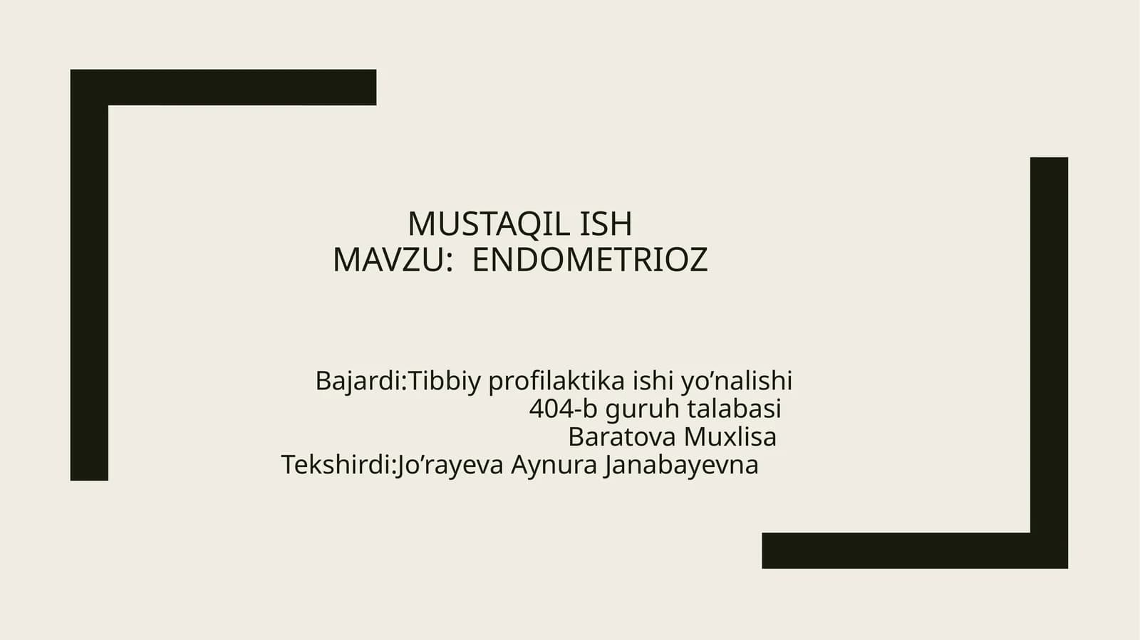 ENDOMETRIOZ