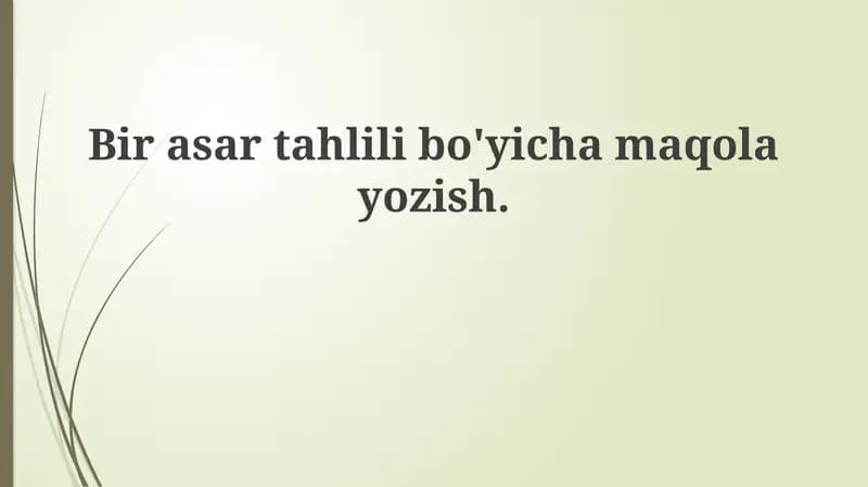Tarixiy manbalar tahlili
