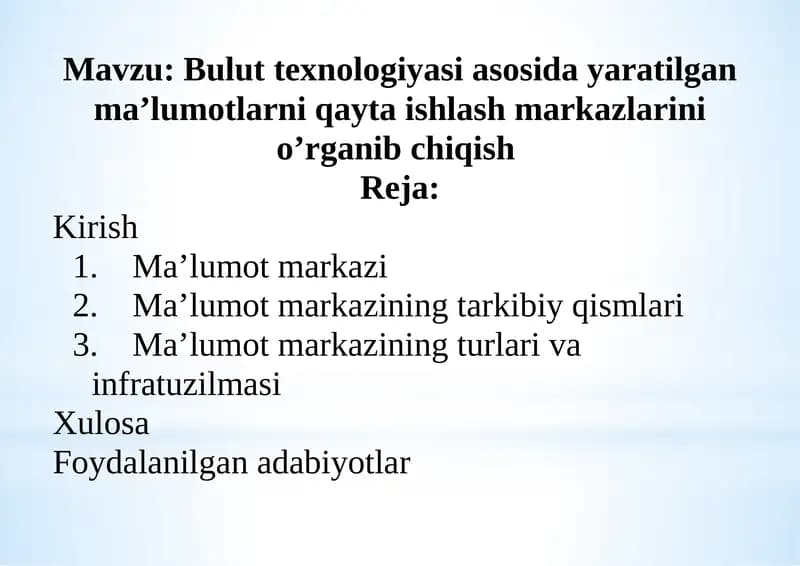 Ma’lumotlar markazi