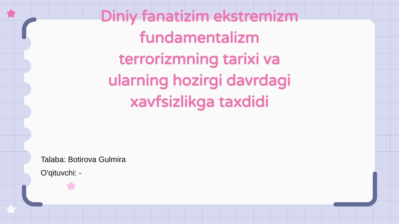 Diniy fanatizm va ekstremizm tarixi