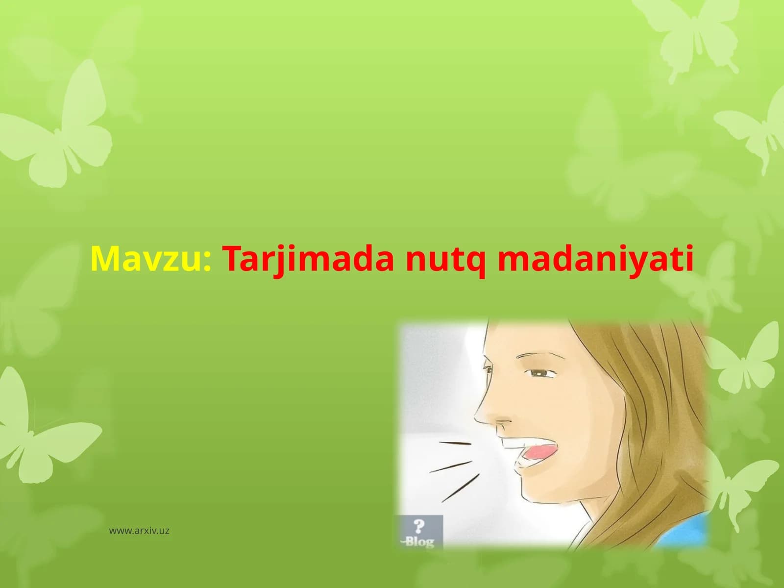Tarjimada nutq madaniyati
