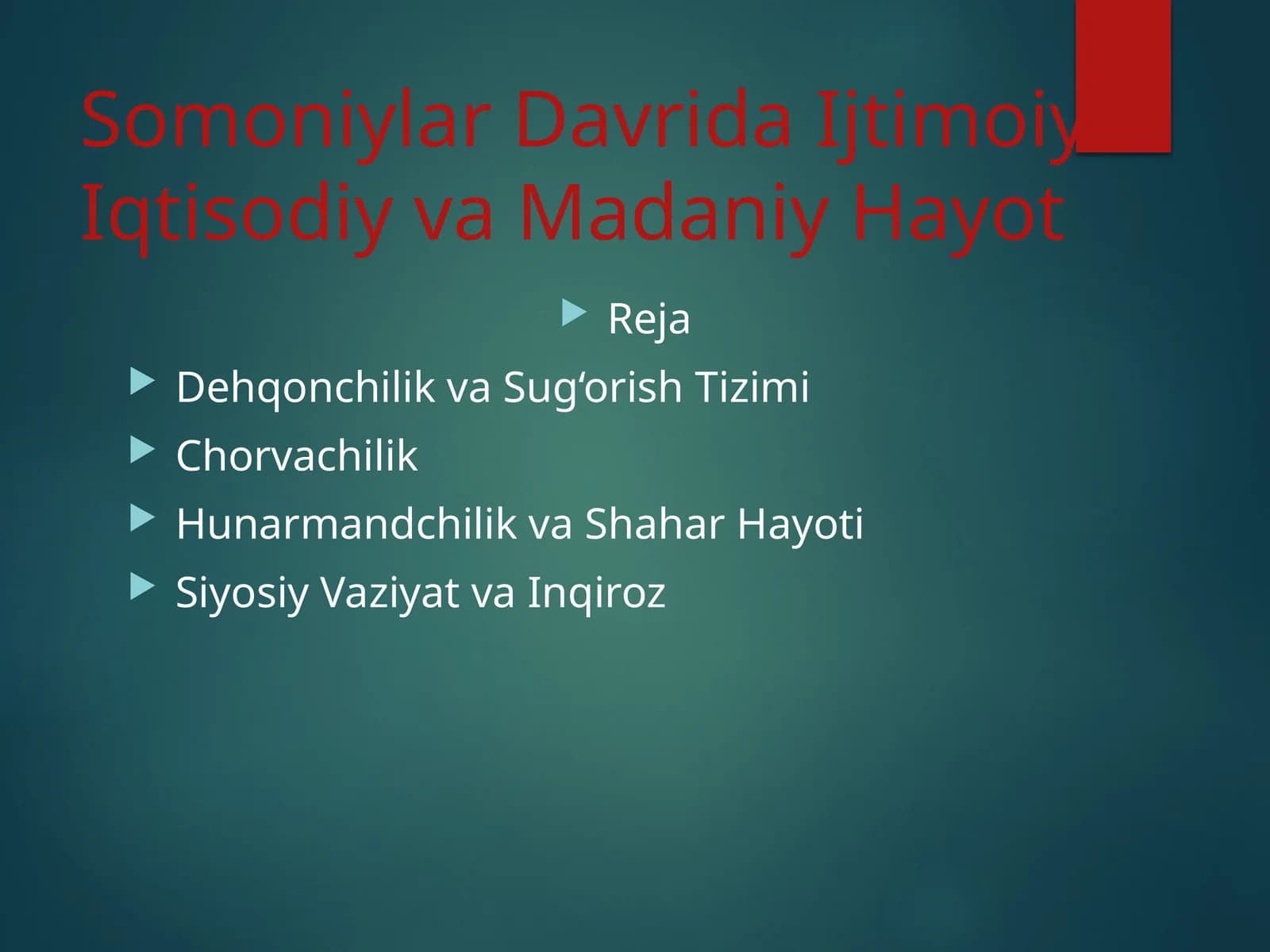 Somoniylar Davrida Ijtimoiy-Iqtisodiy va Madaniy Hayot