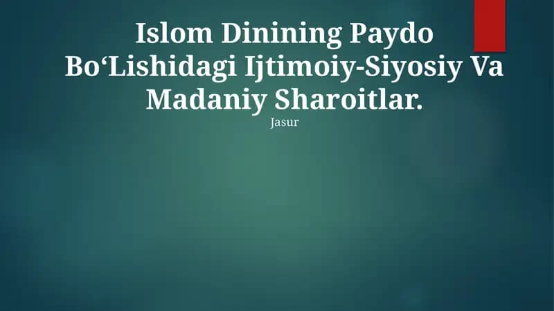 Islomgacha bo'lgan Arabiston: Madaniyatlar va e'tiqodlar mozaikasi