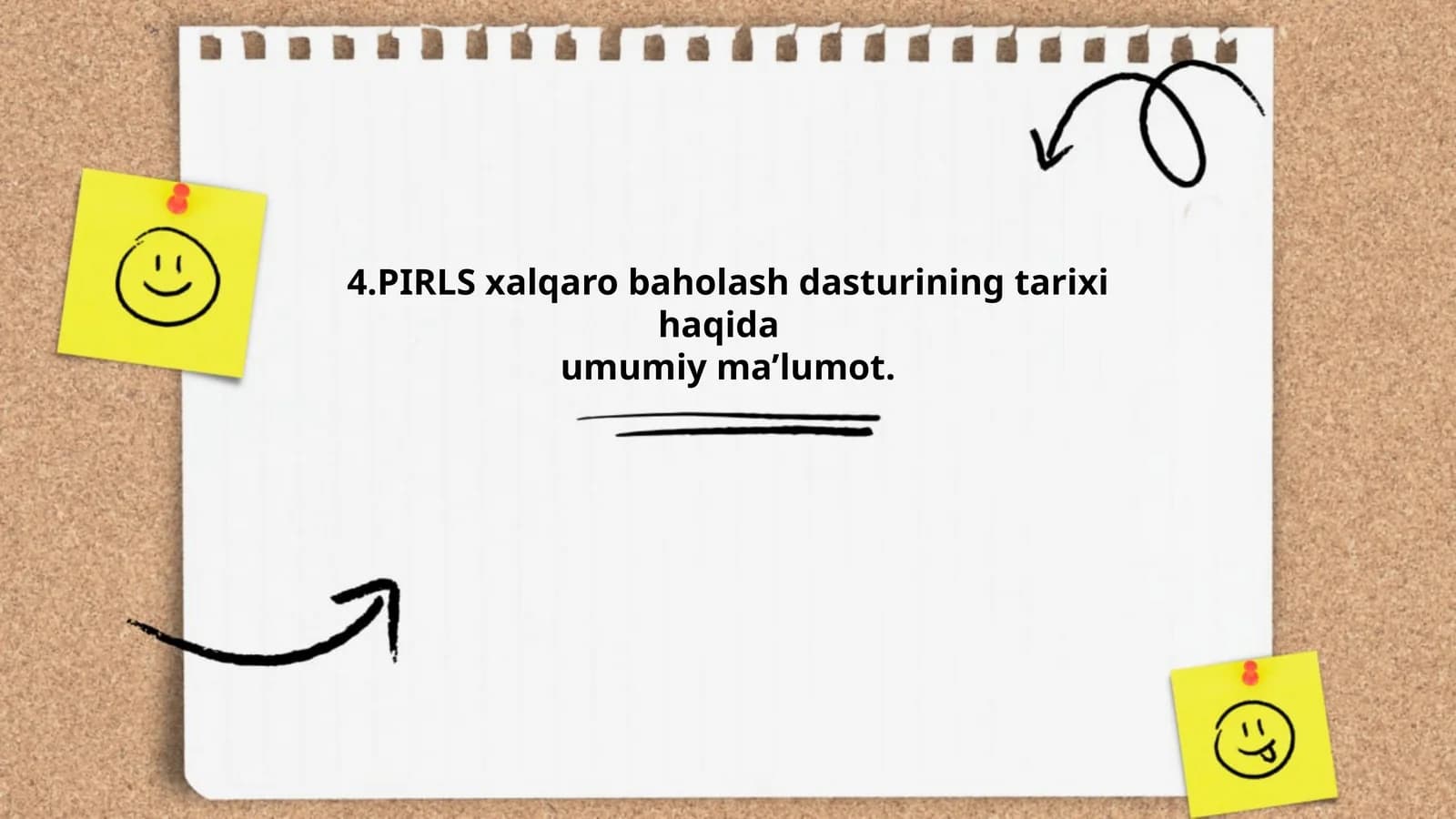 PIRLS xalqaro baholash dasturining tarixi haqida