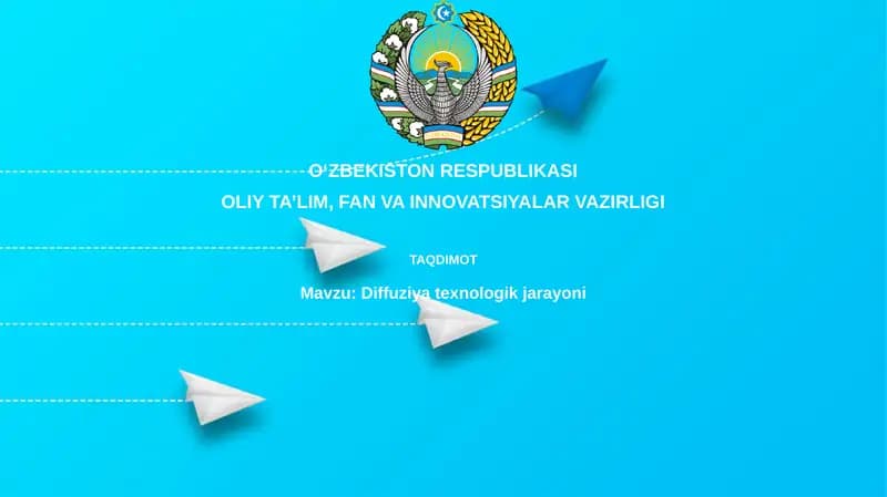 Diffuziya texnologik jarayoni