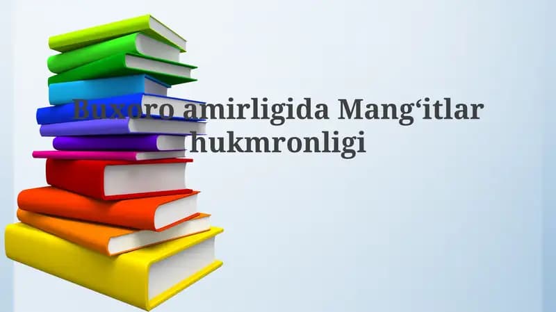 BuxoroamirligidaMangʻitlarhukmronligi