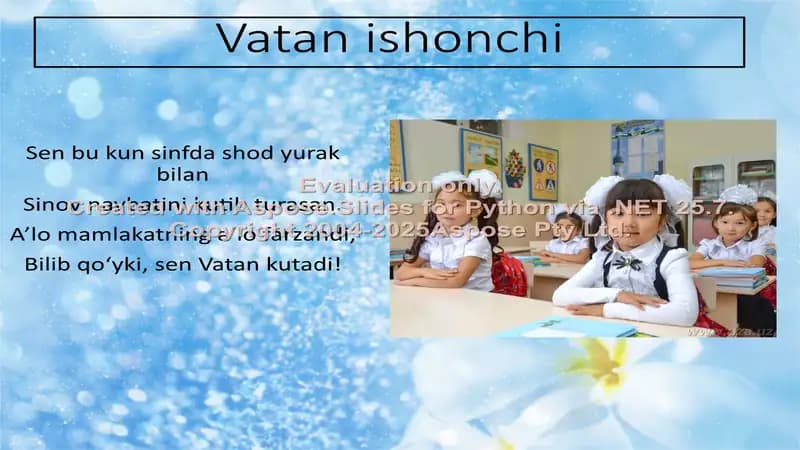 Ishonch va Vatan sevgisi
