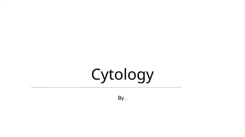 Cytology