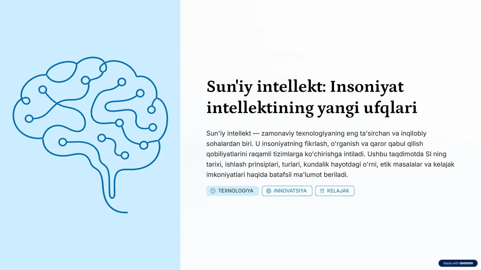 Sun'iy intellekt: Insoniyat intellektining yangi ufqlari