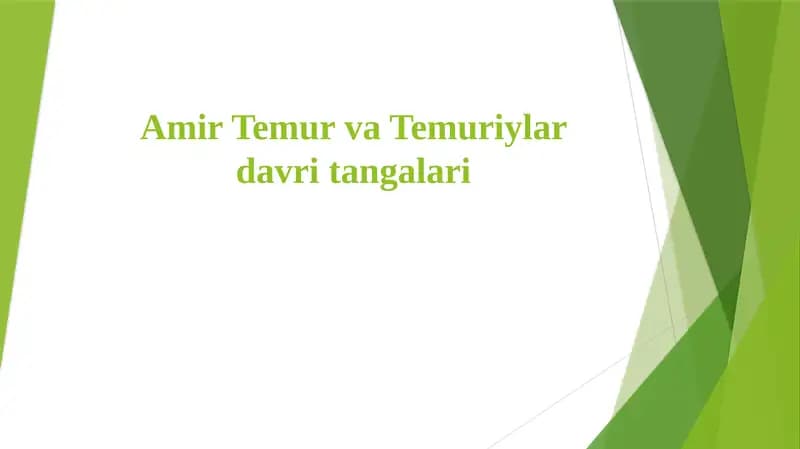 Amir Temur va Temuriylar davri tangalari