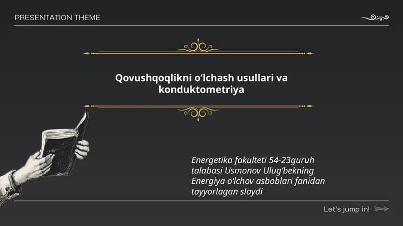 Qovushqoqlikni oʻlchash usullari va konduktometriya