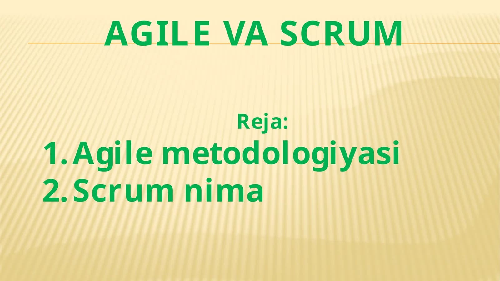 AGILE VA SCRUM