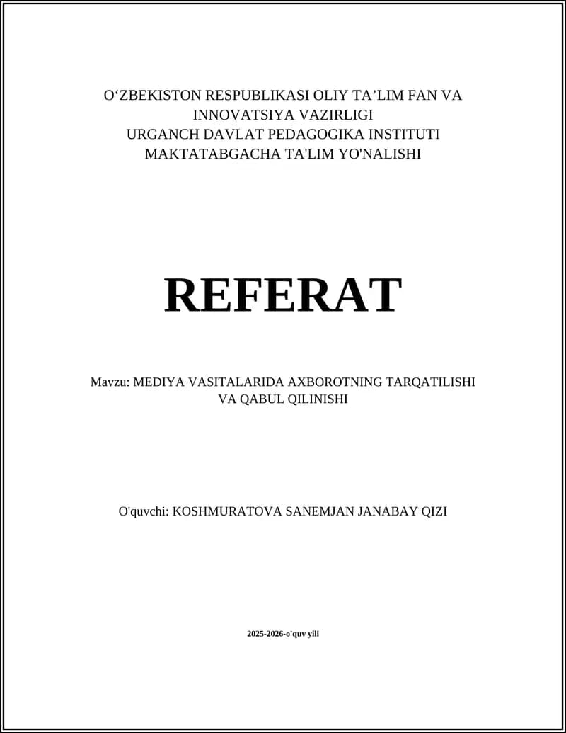 Axborot tarqatish modellari