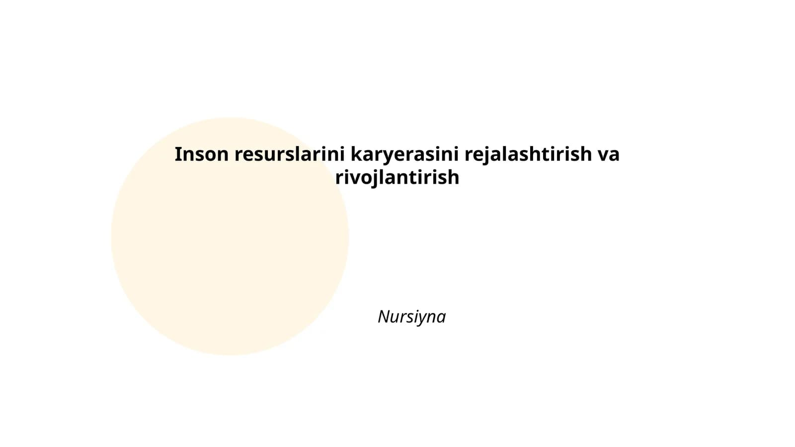 Hodimlar uchun karyera rejalashtirish