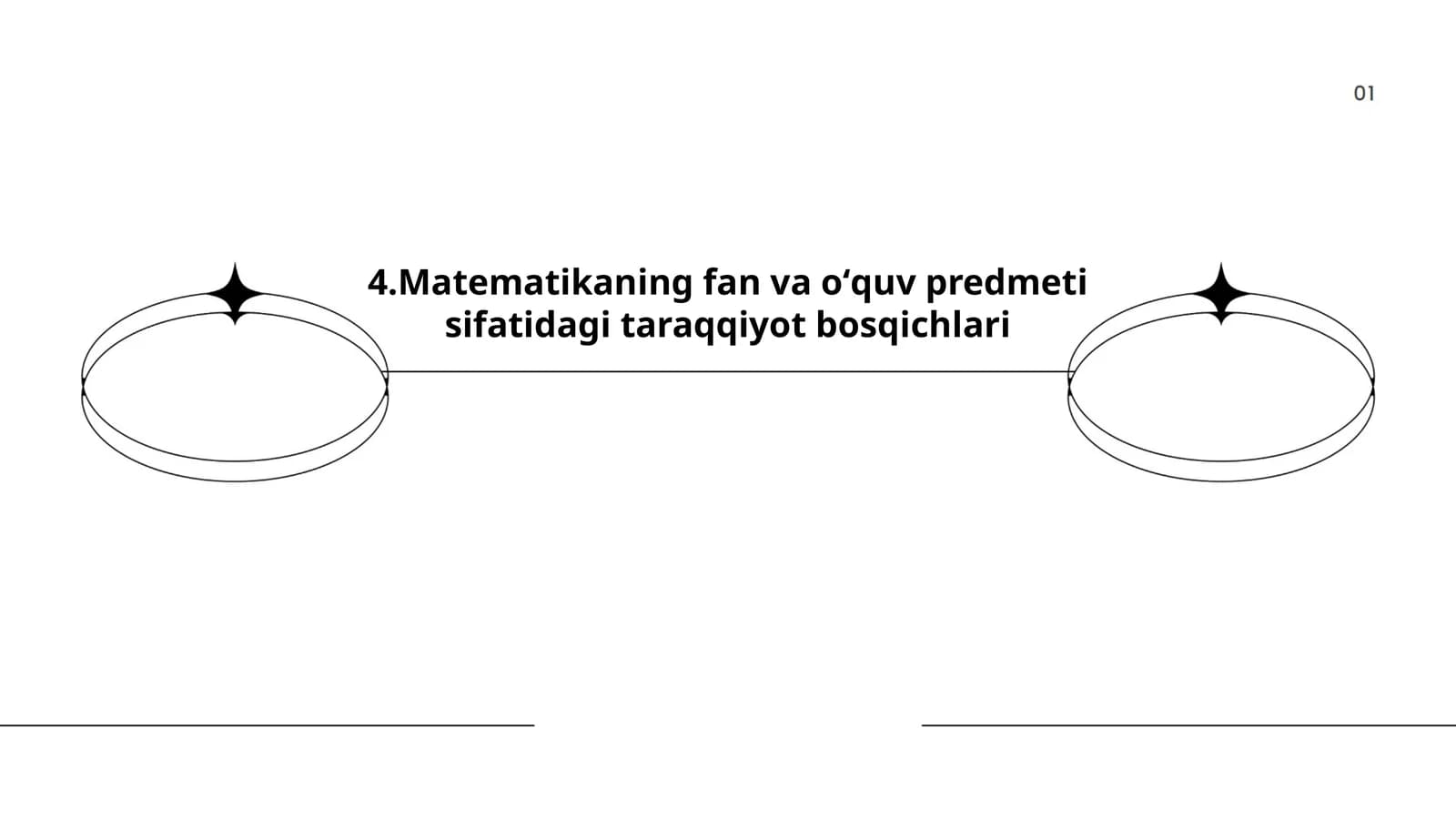 Matematikaning fan va oʻquv predmeti sifatidagi taraqqiyot bosqichlari