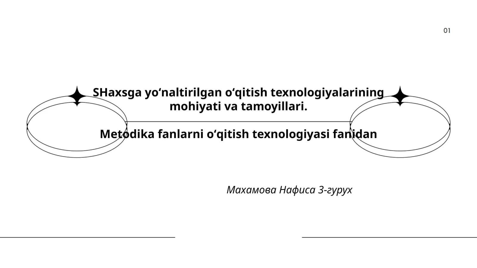 Metodika fanlarni oʻqitish texnologiyasi fanidan Махамова Нафиса 3-гурух