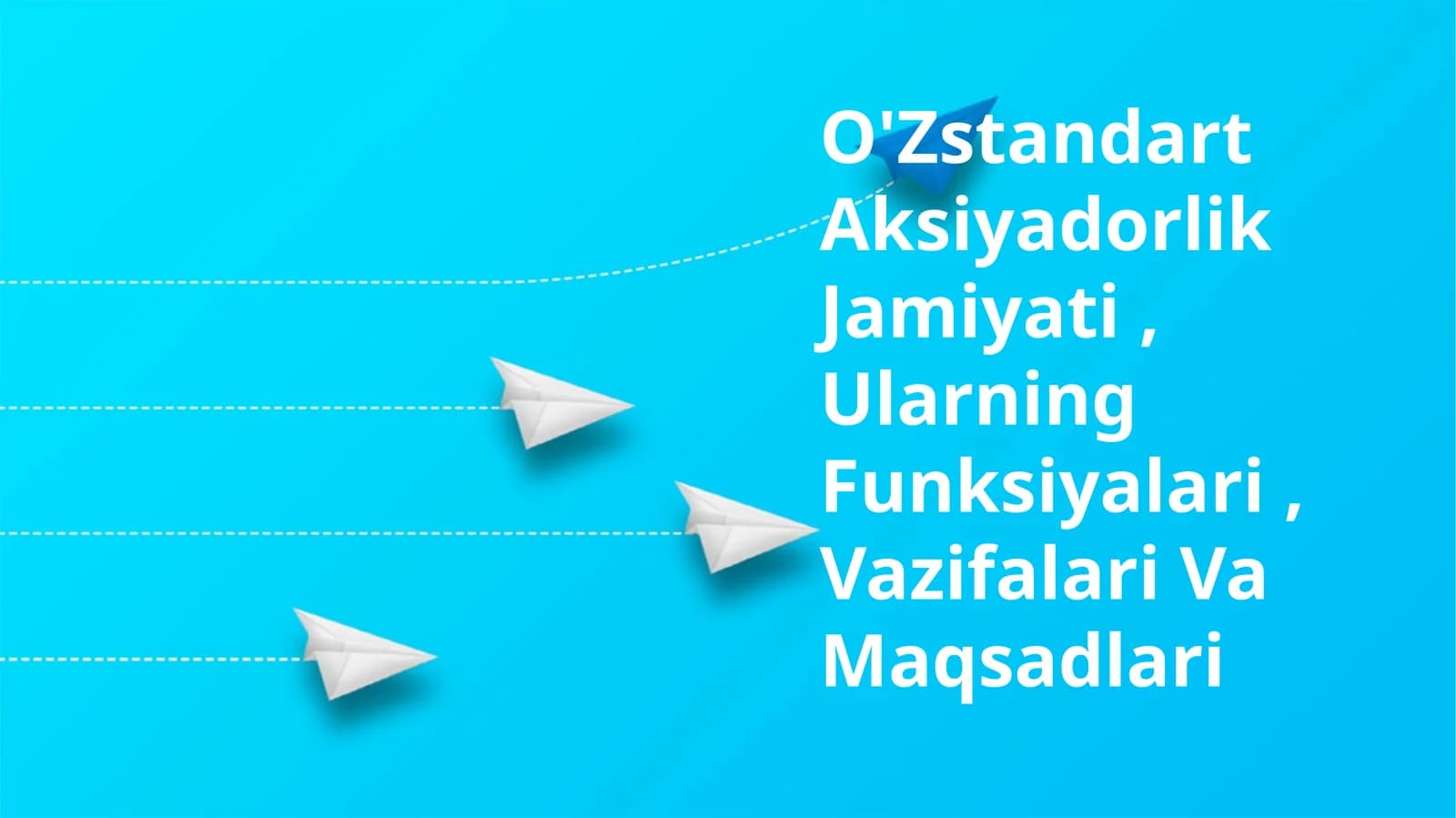 O'Zstandart Aksiyadorlik Jamiyati, Ularning Funksiyalari, Vazifalari Va Maqsadlari